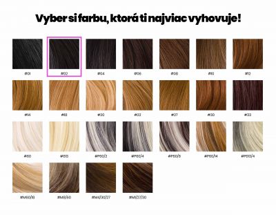 Tmavo hnedé clip in vlasy, 50cm, 115g, farba 2