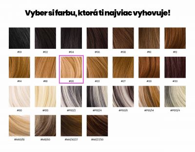 Svetlé blond clip in vlasy, 50cm, 115g, farba 20