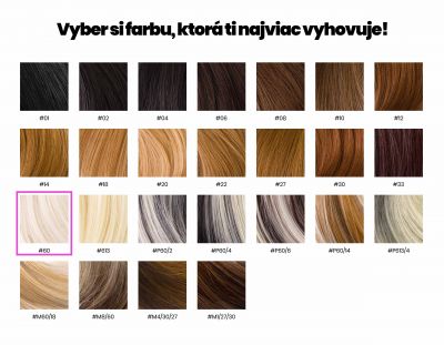 Platinové blond clip in vlasy, 50cm, 150g, farba 60