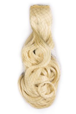 Najsvetlejšie blond jednopásové vlasy, vlnité, 50cm, 115g, farba 613