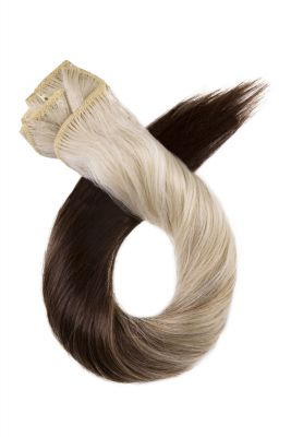 Ombré clip in vlasy, 50cm, 115g, farba M8/60