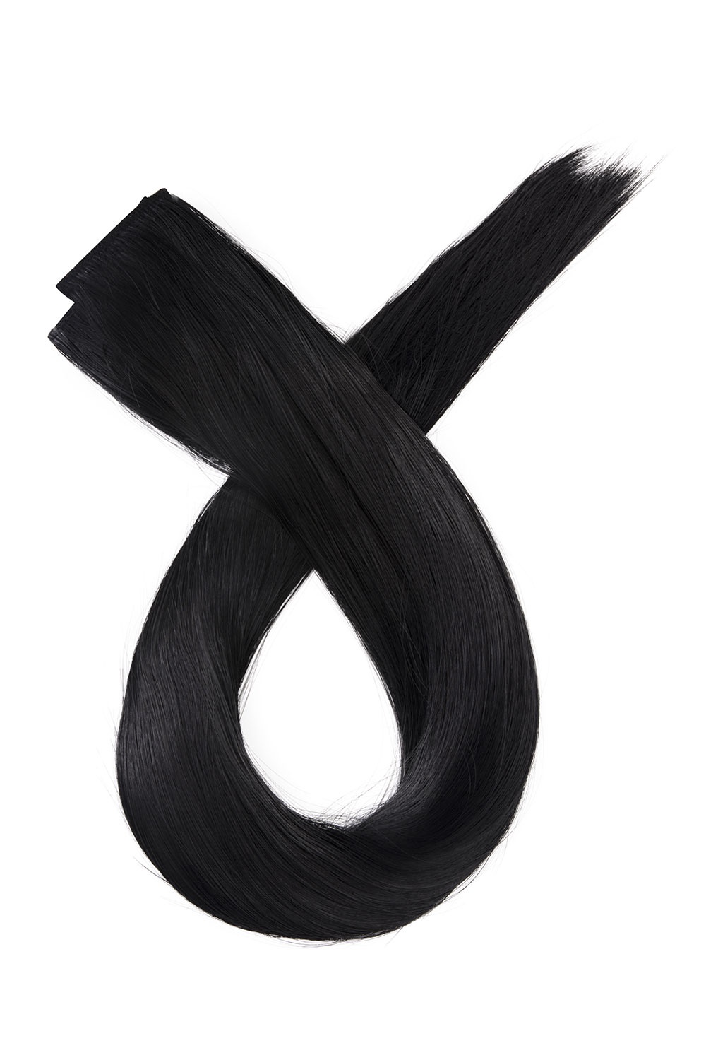 Čierne clip in vlasy, 70cm, 180g, farba 1