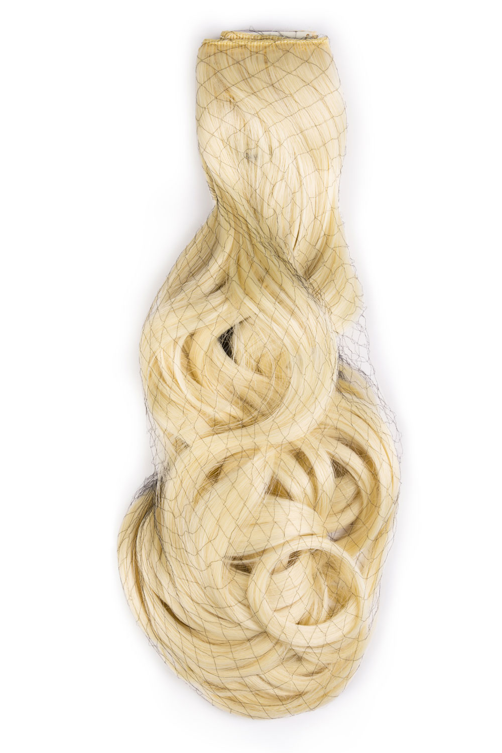 Najsvetlejšie blond jednopásové vlasy, vlnité, 60cm, 115g, farba 613