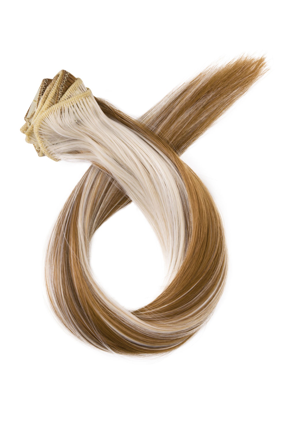 Melírované clip in vlasy, 50cm, 115g, farba P60/14